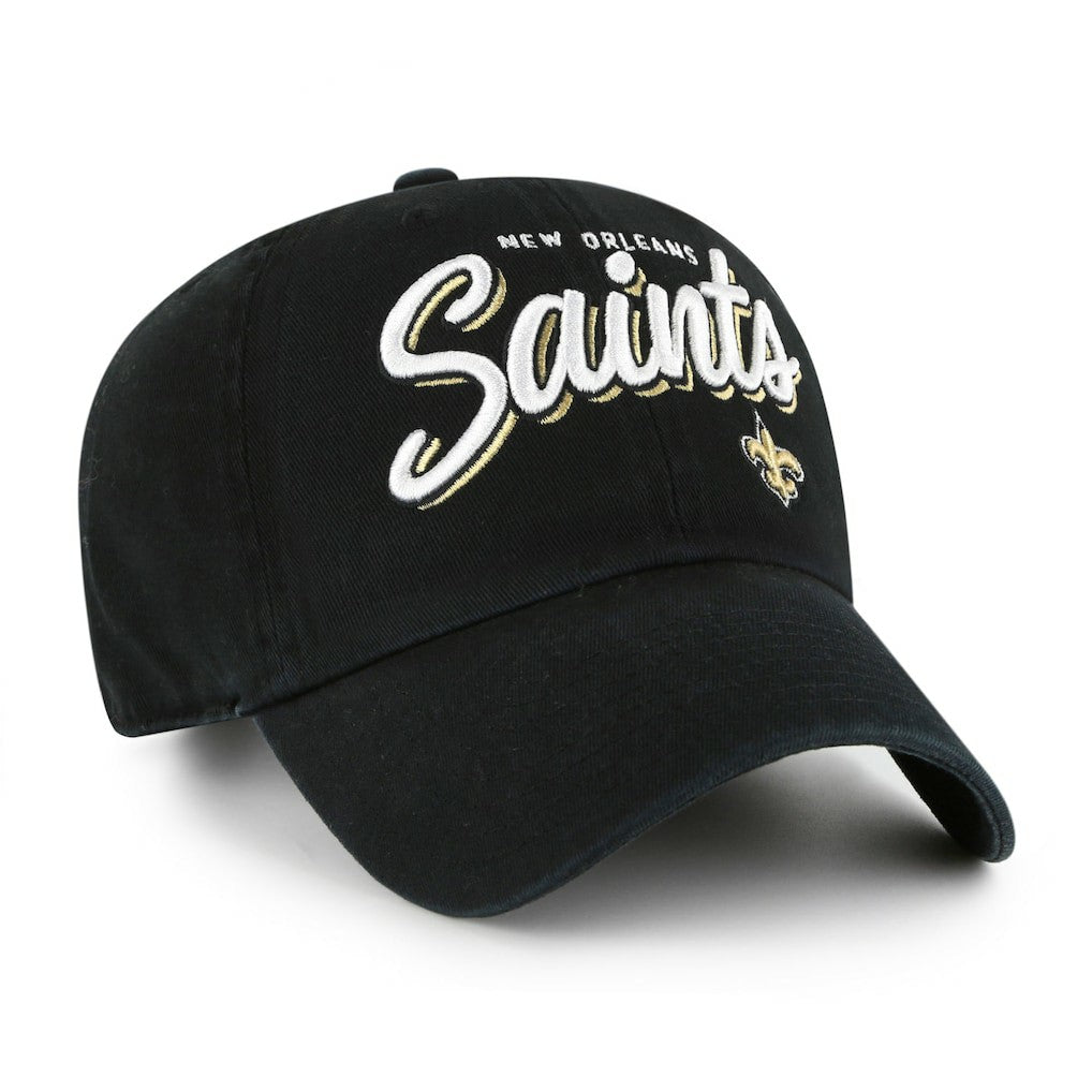 47 brand New Orleans Saints '47 Women's Ariana Clean Up Adjustable Hat Black