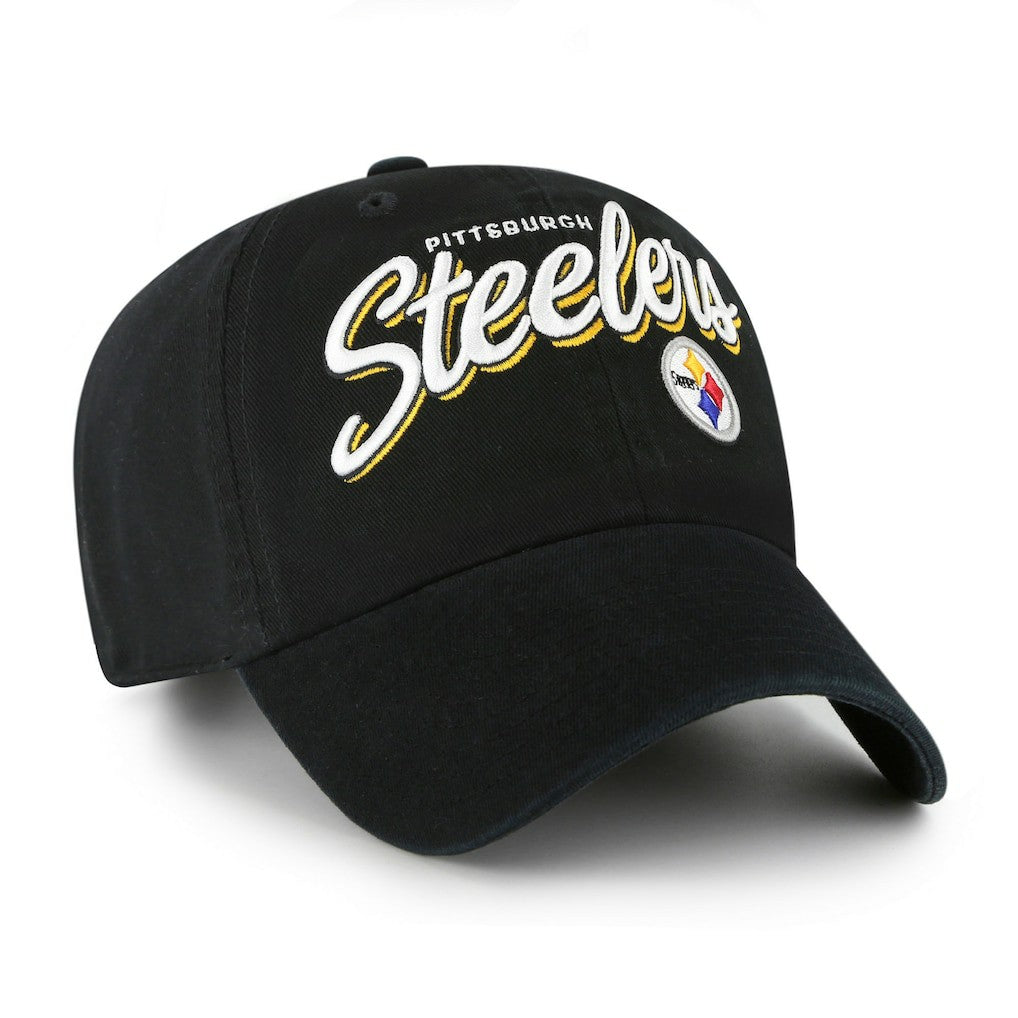 47 brand Pittsburgh Steelers '47 Women's Ariana Clean Up Adjustable Hat Black
