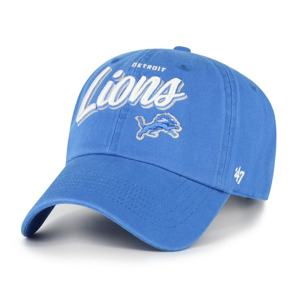 47 brand Detroit Lions '47 Women's Ariana Clean Up Adjustable Hat Blue