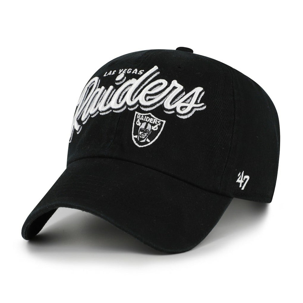 47 brand Las Vegas Raiders '47 Women's Ariana Clean Up Adjustable Hat Black
