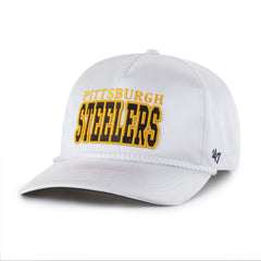 47 brand Pittsburgh Steelers '47 Women's Outspoken Hitch Adjustable Hat White