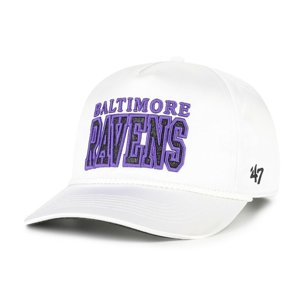 47 brand Baltimore Ravens '47 Women's Outspoken Hitch Adjustable Hat White