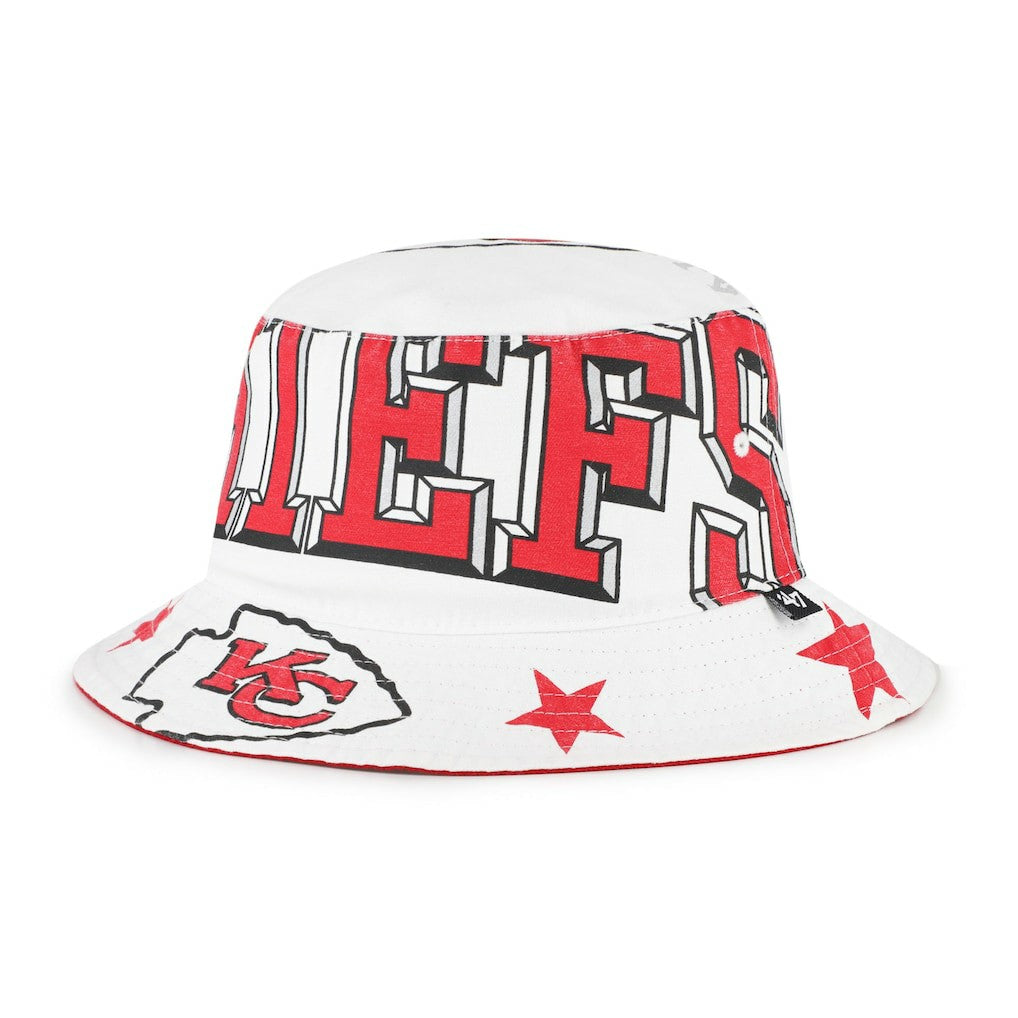 47 brand Kansas City Chiefs '47 Women's Energize Bucket Hat White