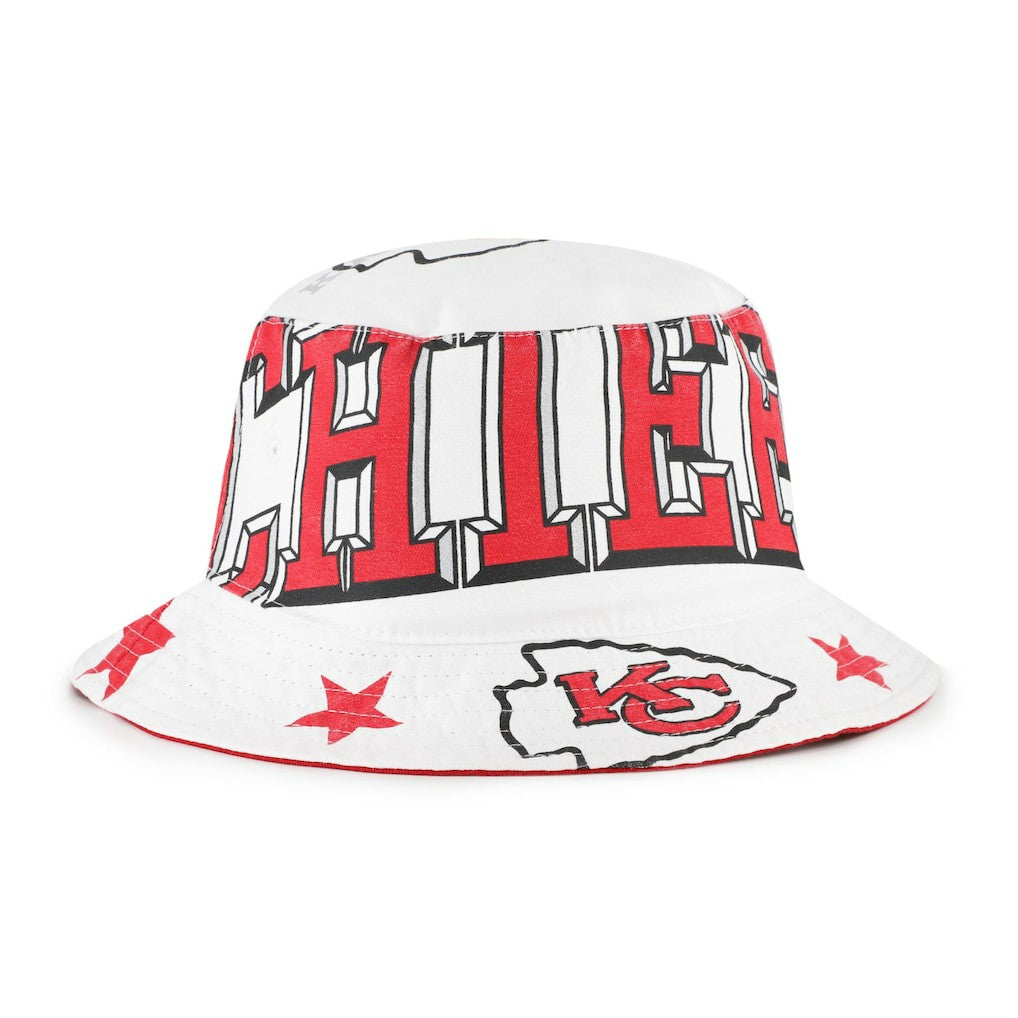 47 brand Kansas City Chiefs '47 Women's Energize Bucket Hat White