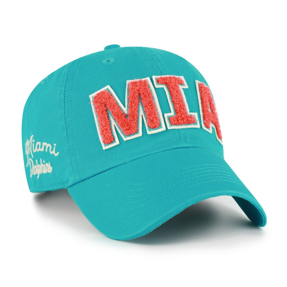 47 brand Miami Dolphins '47 Women's Zoey Clean Up Adjustable Hat Aqua