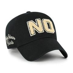 47 brand New Orleans Saints '47 Women's Zoey Clean Up Adjustable Hat Black