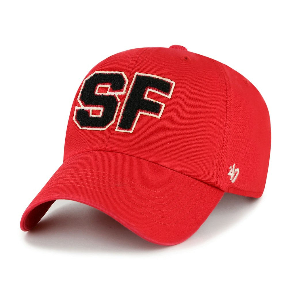 47 brand San Francisco 49ers '47 Women's Zoey Clean Up Adjustable Hat Scarlet