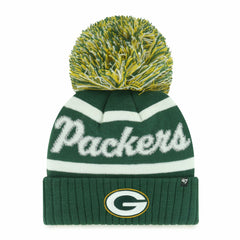47 brand Green Bay Packers '47 Women's Spirited Cuffed Knit Hat with Pom Green
