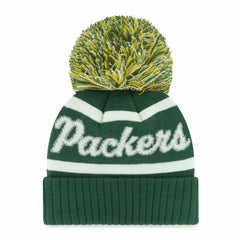 47 brand Green Bay Packers '47 Women's Spirited Cuffed Knit Hat with Pom Green