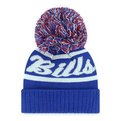 47 brand Buffalo Bills '47 Women's Spirited Cuffed Knit Hat with Pom Royal