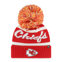47 brand Kansas City Chiefs '47 Women's Spirited Cuffed Knit Hat with Pom Red