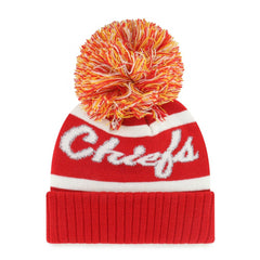 47 brand Kansas City Chiefs '47 Women's Spirited Cuffed Knit Hat with Pom Red