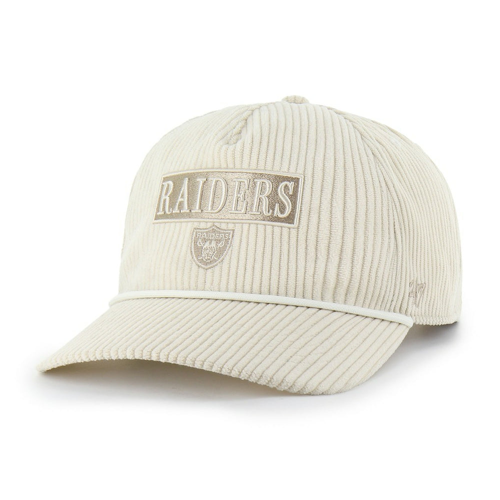 47 brand Las Vegas Raiders '47 Women's Mellow Corduroy Hitch Adjustable Hat Natural