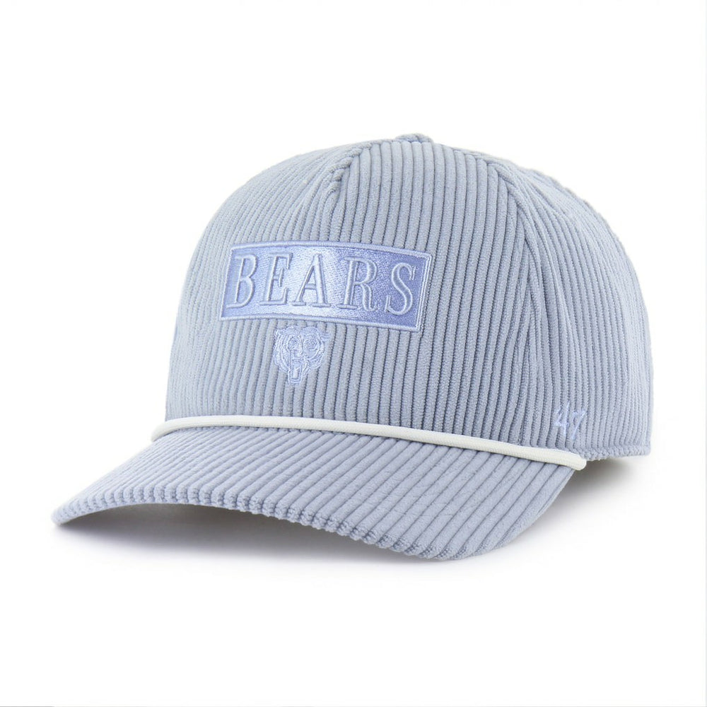 47 brand Chicago Bears '47 Women's Mellow Corduroy Hitch Adjustable Hat Light Blue