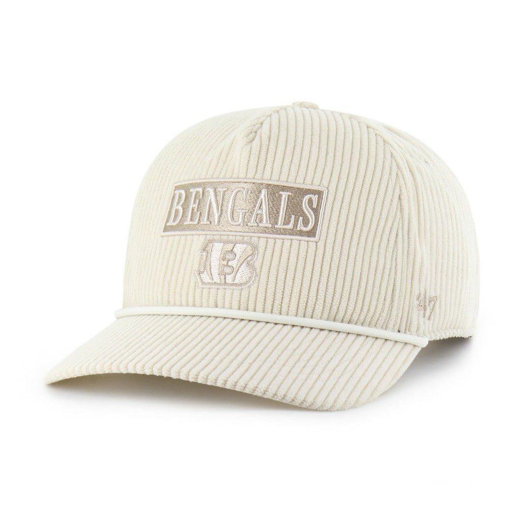 47 brand Cincinnati Bengals '47 Women's Mellow Corduroy Hitch Adjustable Hat Natural