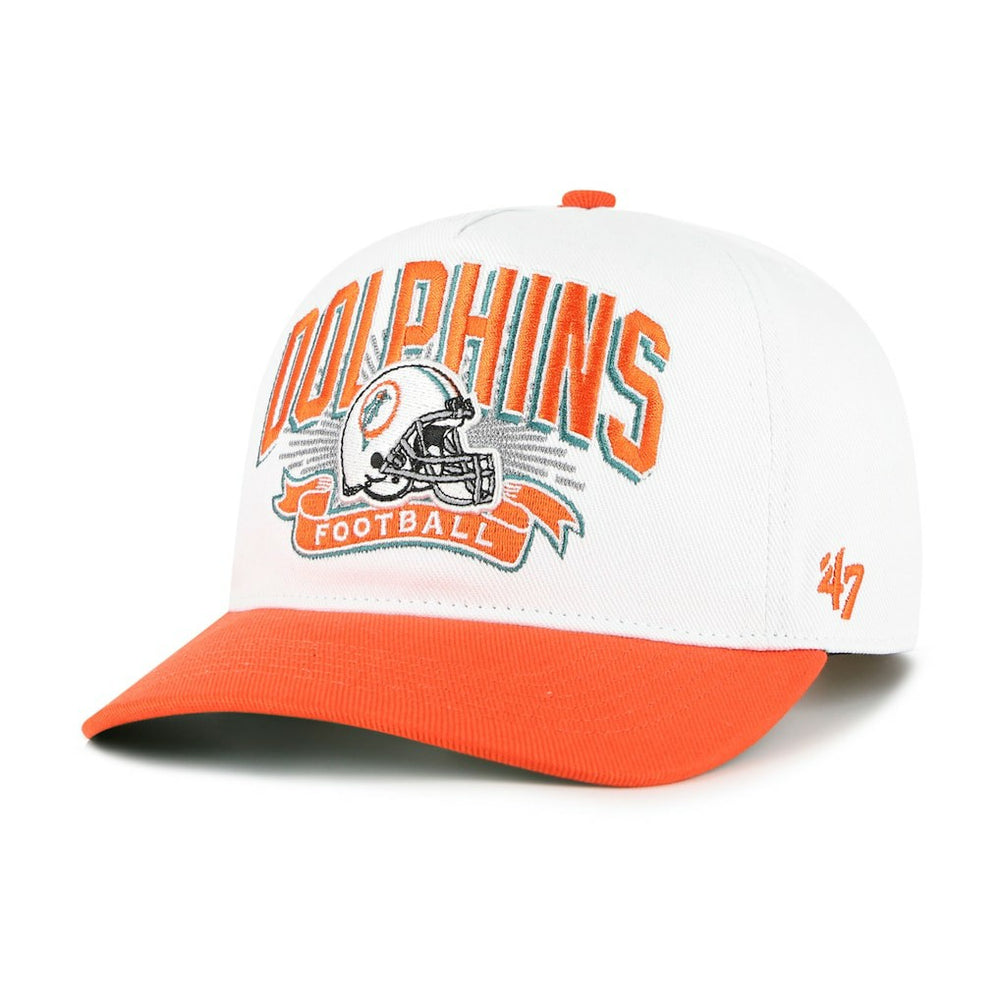 47 brand Miami Dolphins '47 Youth Prime Play Hitch Adjustable Hat White/Orange