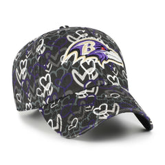 47 brand Baltimore Ravens '47 Girls Youth Mural Clean Up Adjustable Hat Black
