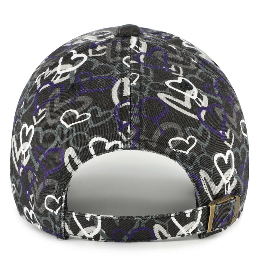 47 brand Baltimore Ravens '47 Girls Youth Mural Clean Up Adjustable Hat Black