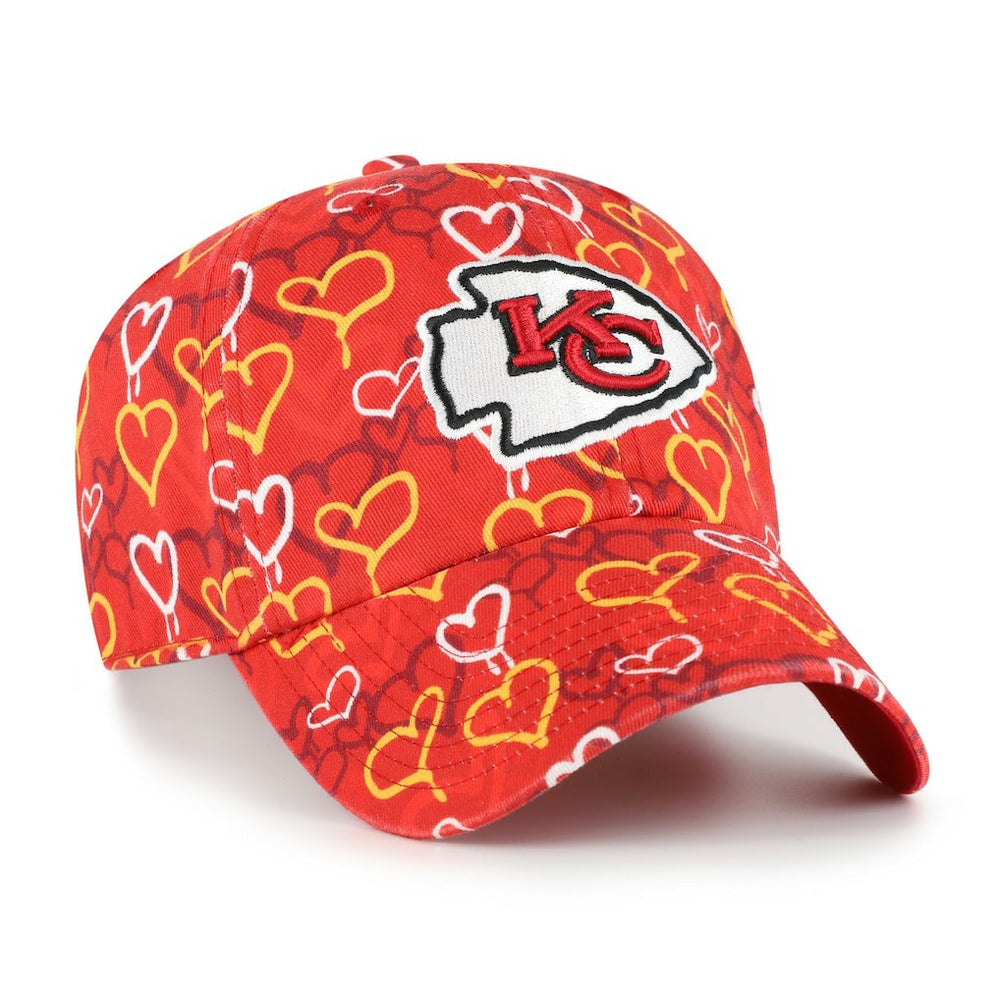47 brand Kansas City Chiefs '47 Girls Youth Mural Clean Up Adjustable Hat Red