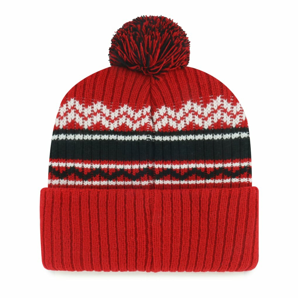 47 brand San Francisco 49ers '47 Youth Polar Vortex Cuffed Knit Hat with Pom Scarlet