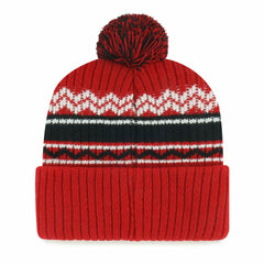 47 brand San Francisco 49ers '47 Youth Polar Vortex Cuffed Knit Hat with Pom Scarlet