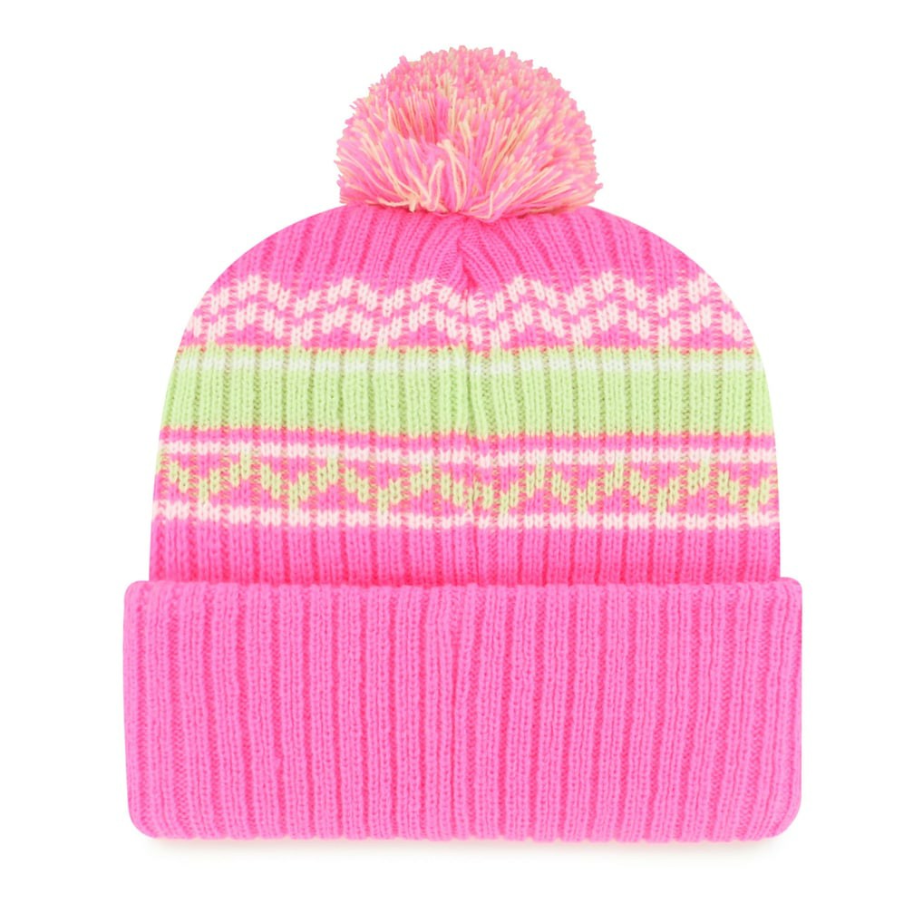 47 brand Minnesota Vikings '47 Girls Youth Polar Vortex Cuffed Knit Hat with Pom Pink
