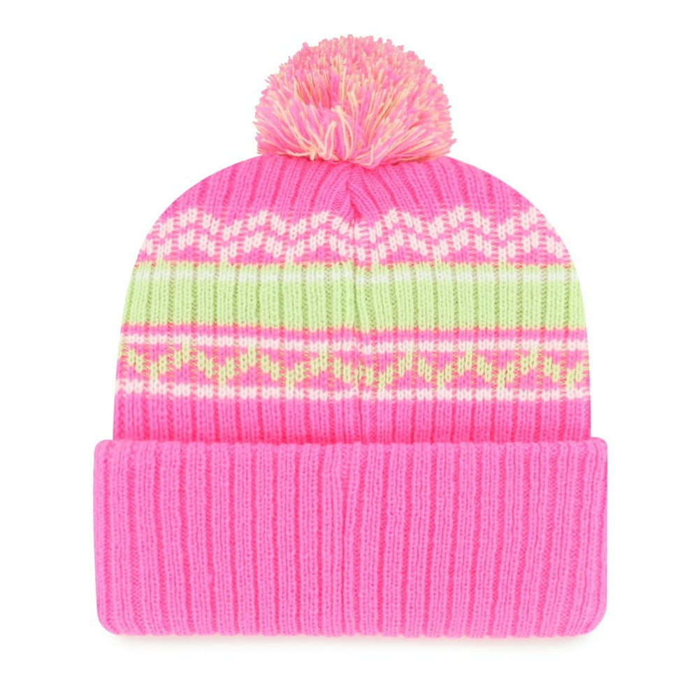 47 brand Minnesota Vikings '47 Girls Youth Polar Vortex Cuffed Knit Hat with Pom Pink