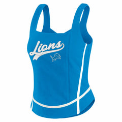Detroit Lions WEAR by Erin Andrews Women's Square Neck Tank Top Blue