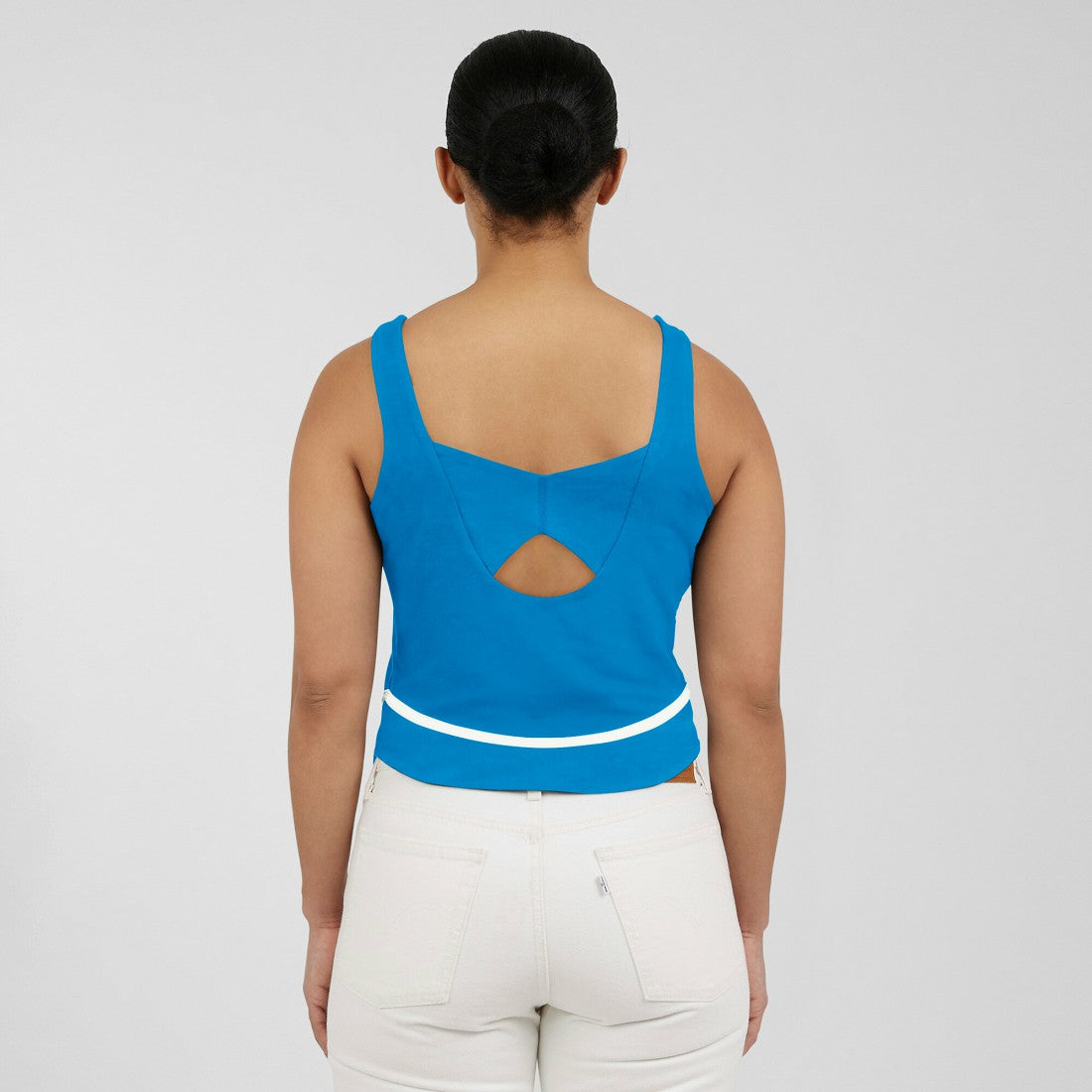 Detroit Lions WEAR by Erin Andrews Women's Square Neck Tank Top Blue