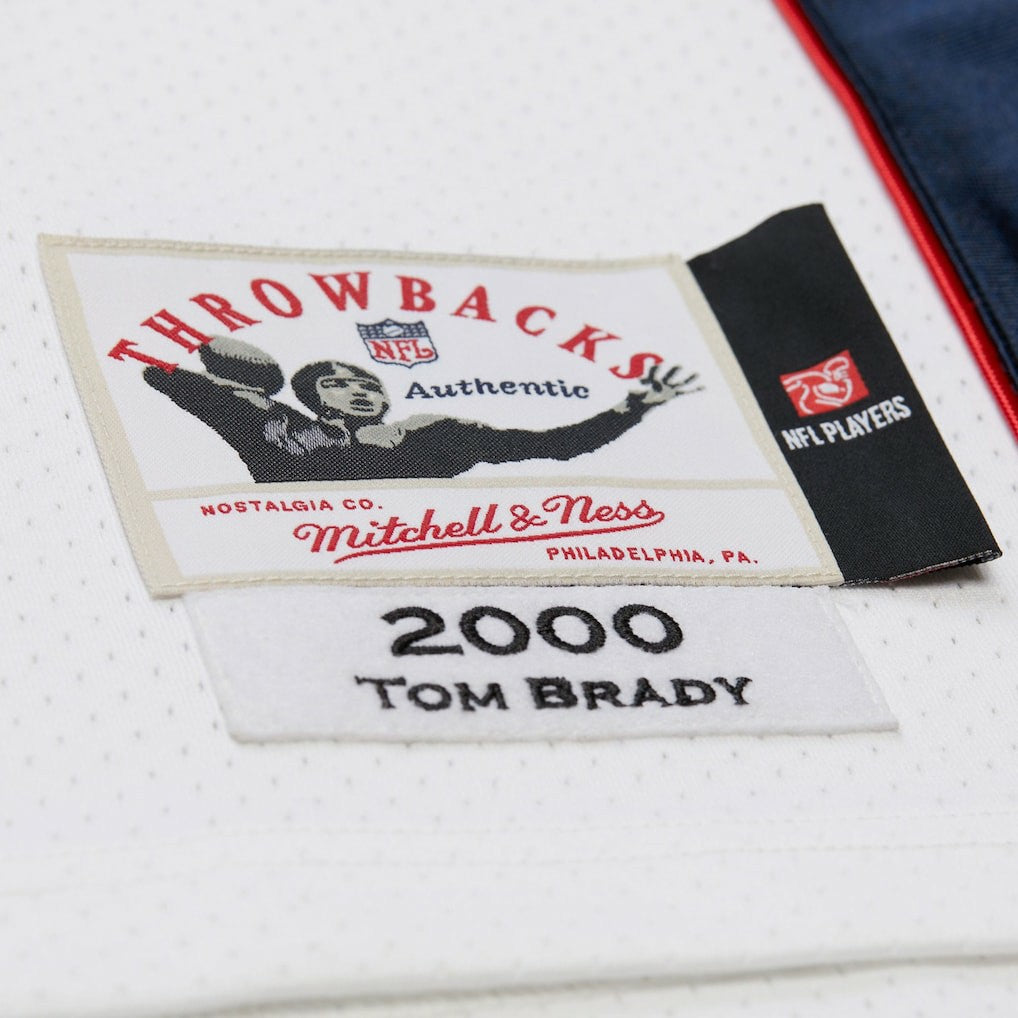 Mitchell & Ness Tom Brady New England Patriots 2000 Big & Tall Legacy Replica Jersey White