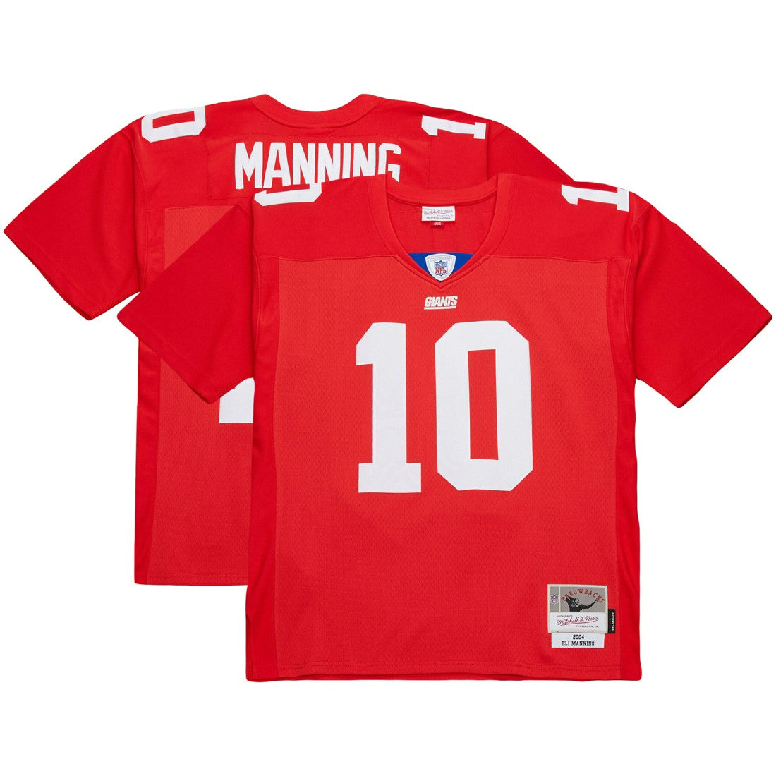 Mitchell & Ness Eli Manning New York Giants 2004 Team Legacy Retired Player Big & Tall Jersey Red