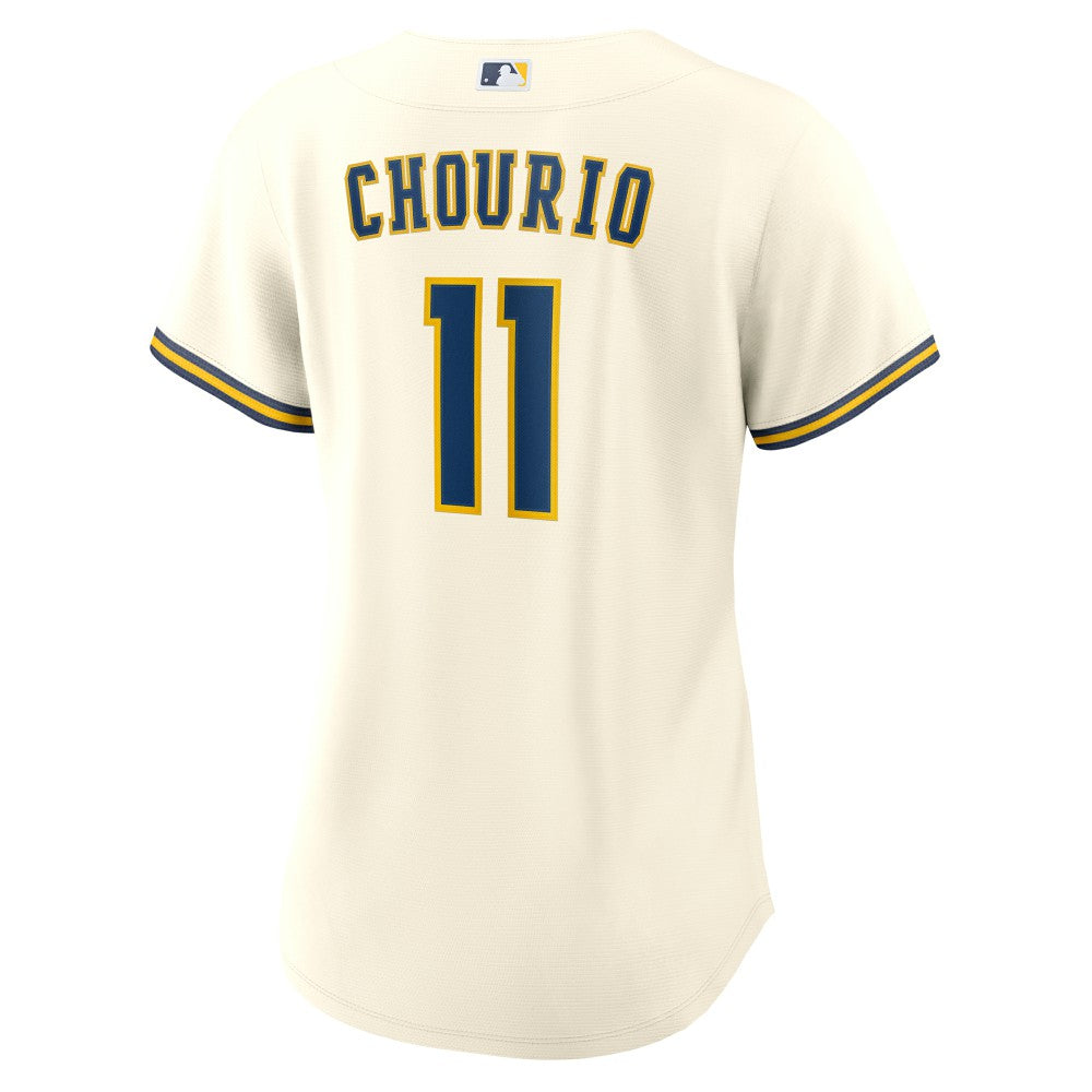 Jackson Chourio Milwaukee Brewers Nike Women's Home Replica Jersey - Cream - Nike Lifestyle