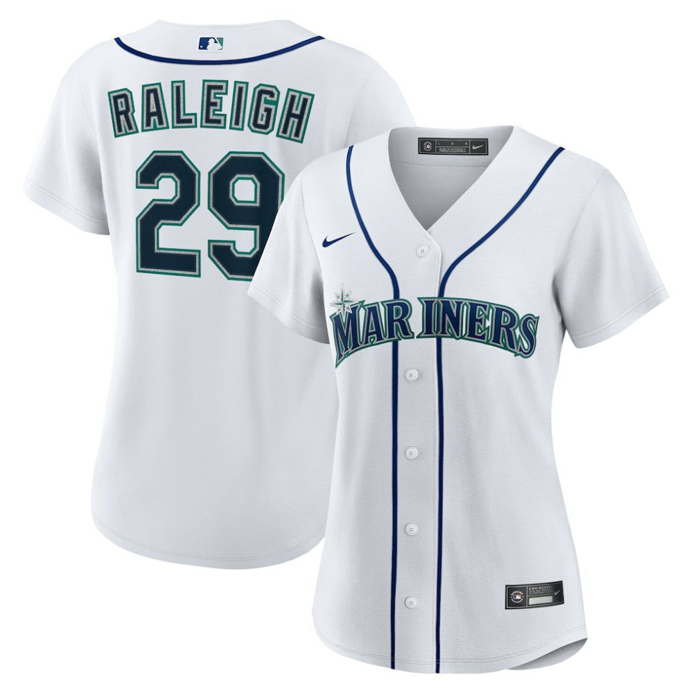 Cal Raleigh Seattle Mariners Nike Women's Home Replica Jersey - White - Nike Discount