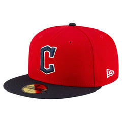 Cleveland Guardians New Era  Authentic Collection On Field 59FIFTY Fitted Hat - Red/Black - New Era Lifestyle