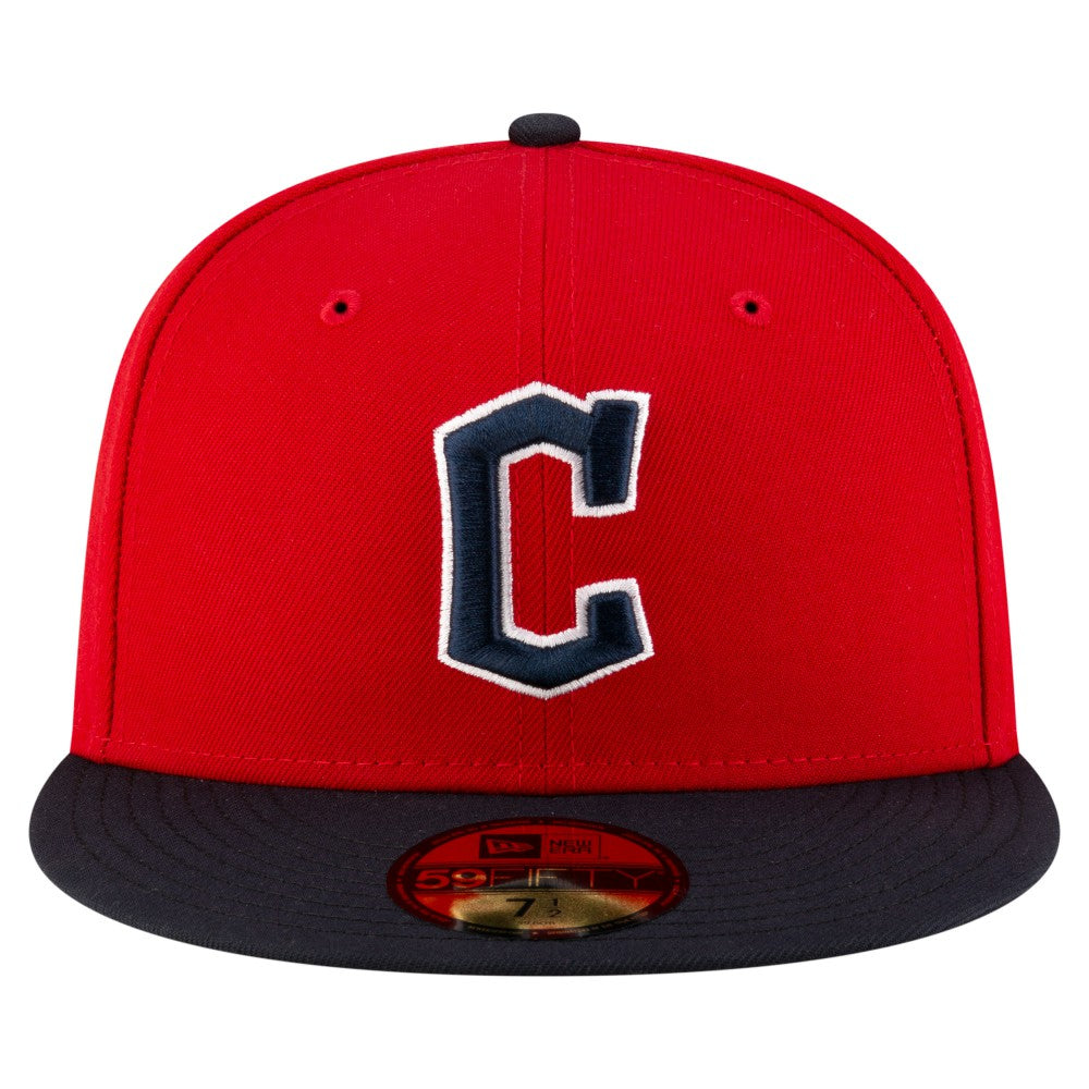 Cleveland Guardians New Era  Authentic Collection On Field 59FIFTY Fitted Hat - Red/Black - New Era Lifestyle