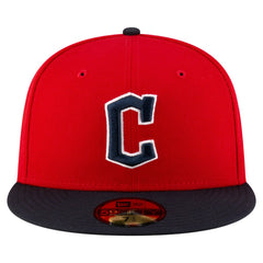 Cleveland Guardians New Era  Authentic Collection On Field 59FIFTY Fitted Hat - Red/Black - New Era Lifestyle