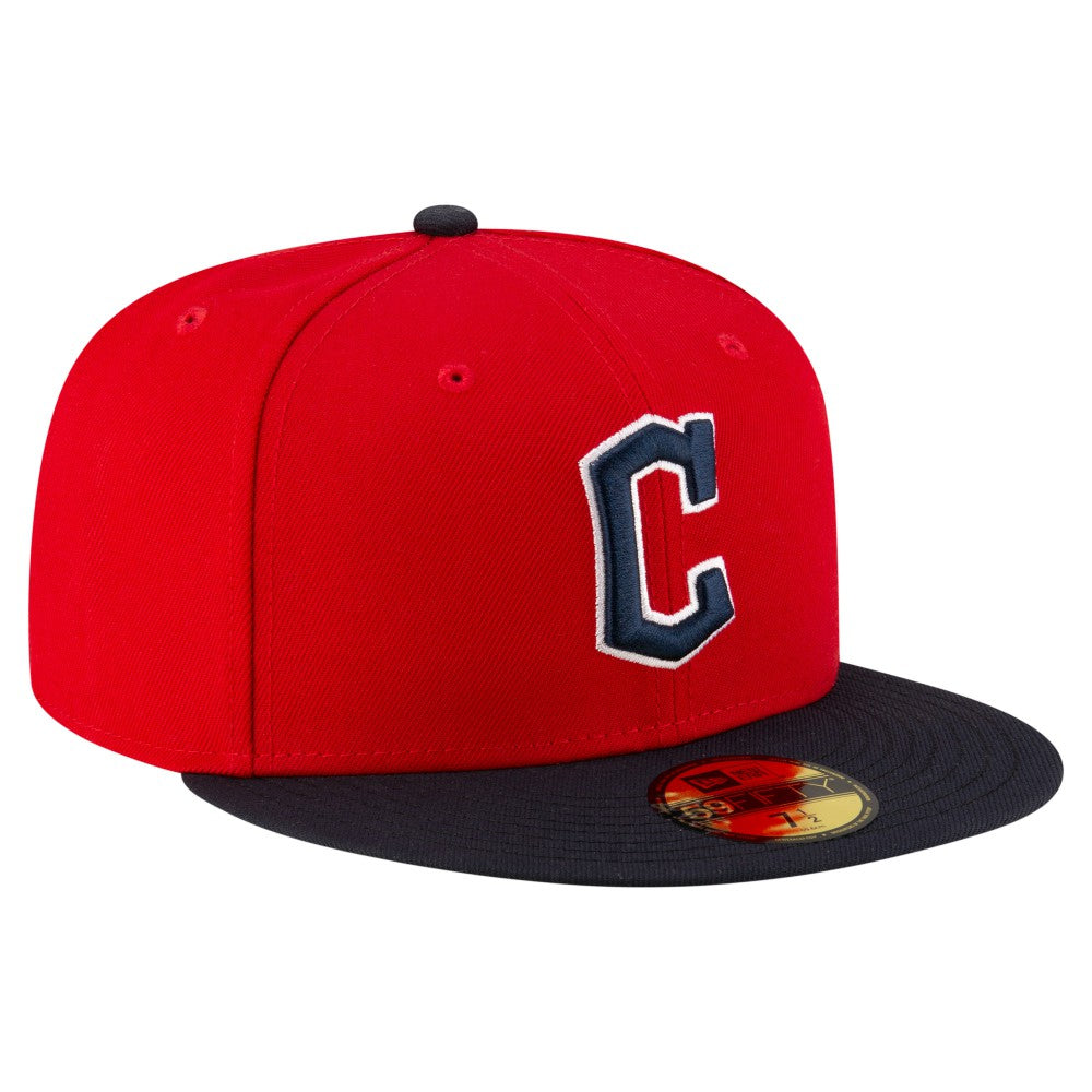 Cleveland Guardians New Era  Authentic Collection On Field 59FIFTY Fitted Hat - Red/Black - New Era Lifestyle