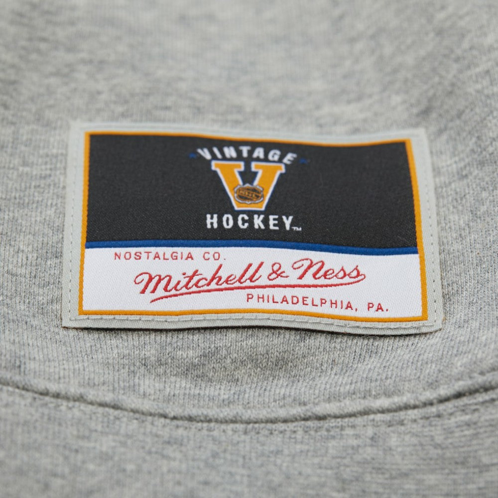 Philadelphia Flyers Mitchell & Ness Women's Logo Lightweight Pullover Sweatshirt - Heather Gray - NHL 202679015