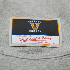 Philadelphia Flyers Mitchell & Ness Women's Logo Lightweight Pullover Sweatshirt - Heather Gray - NHL 202679015