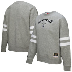 New York Rangers Mitchell & Ness Women's Logo Lightweight Pullover Sweatshirt - Heather Gray - NHL 202679017