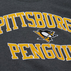 Pittsburgh Penguins Mitchell & Ness Playoff Win Fleece Pullover Sweatshirt - Heather Charcoal - NHL 202679023