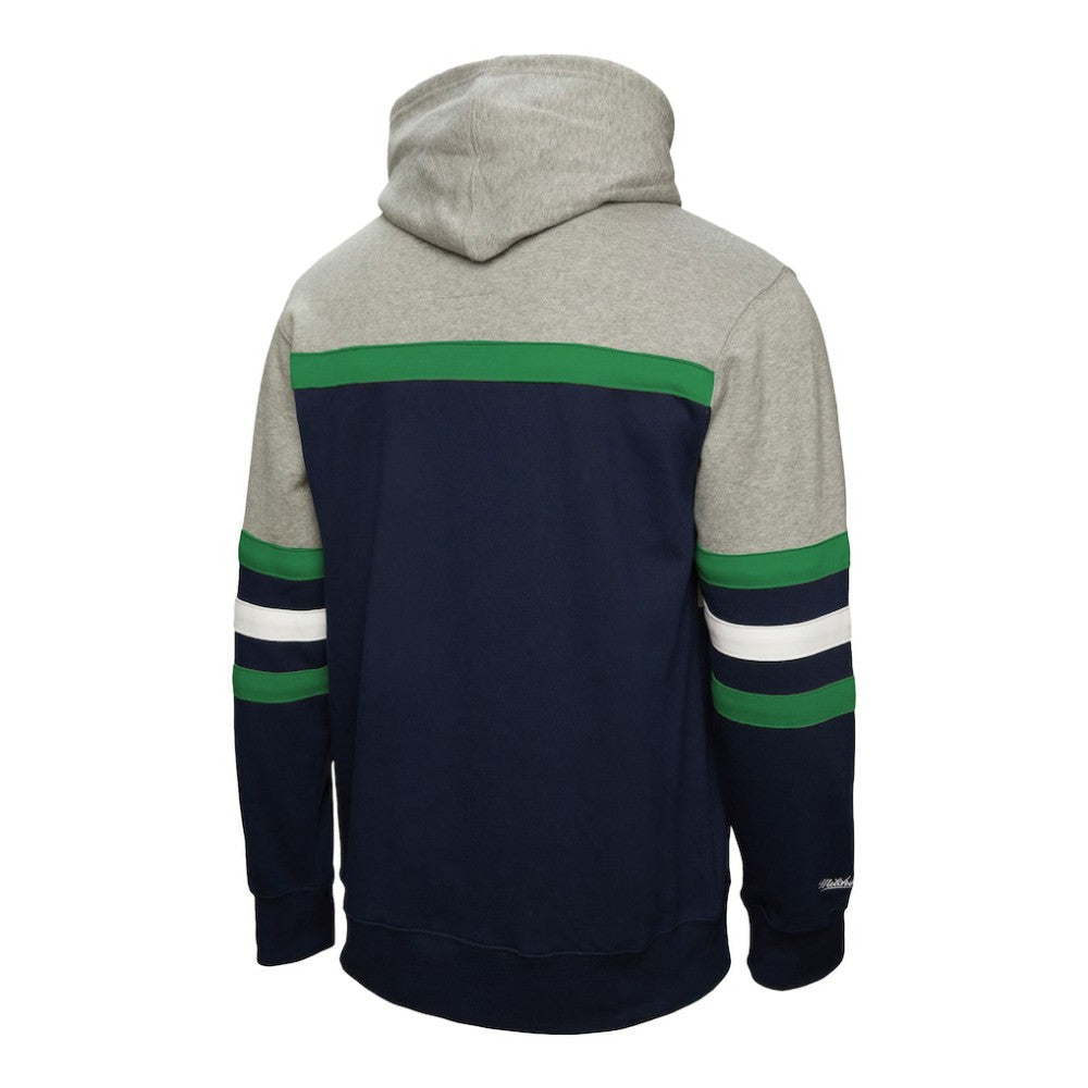 Vancouver Canucks Mitchell & Ness Head Coach Pullover Hoodie - Navy/Gray - NHL 202679030