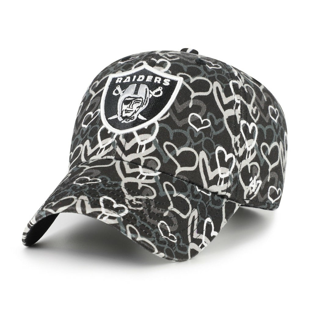 47 brand Las Vegas Raiders '47 Girls Preschool Mural Clean Up Adjustable Hat Black