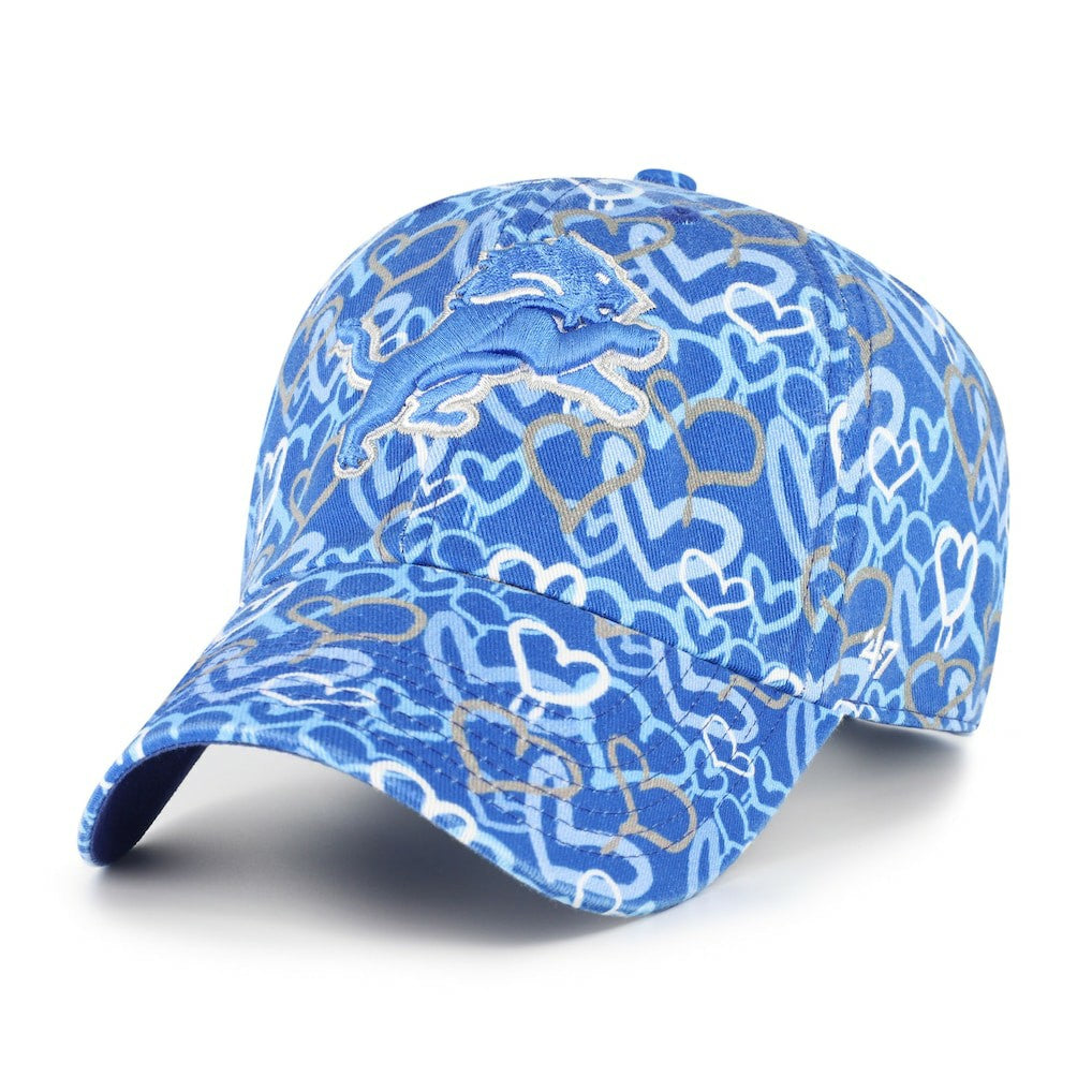 47 brand Detroit Lions '47 Girls Preschool Mural Clean Up Adjustable Hat Blue