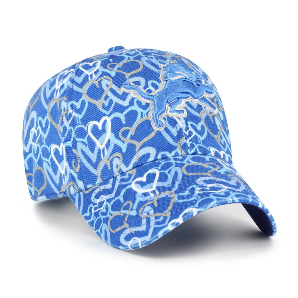 47 brand Detroit Lions '47 Girls Preschool Mural Clean Up Adjustable Hat Blue