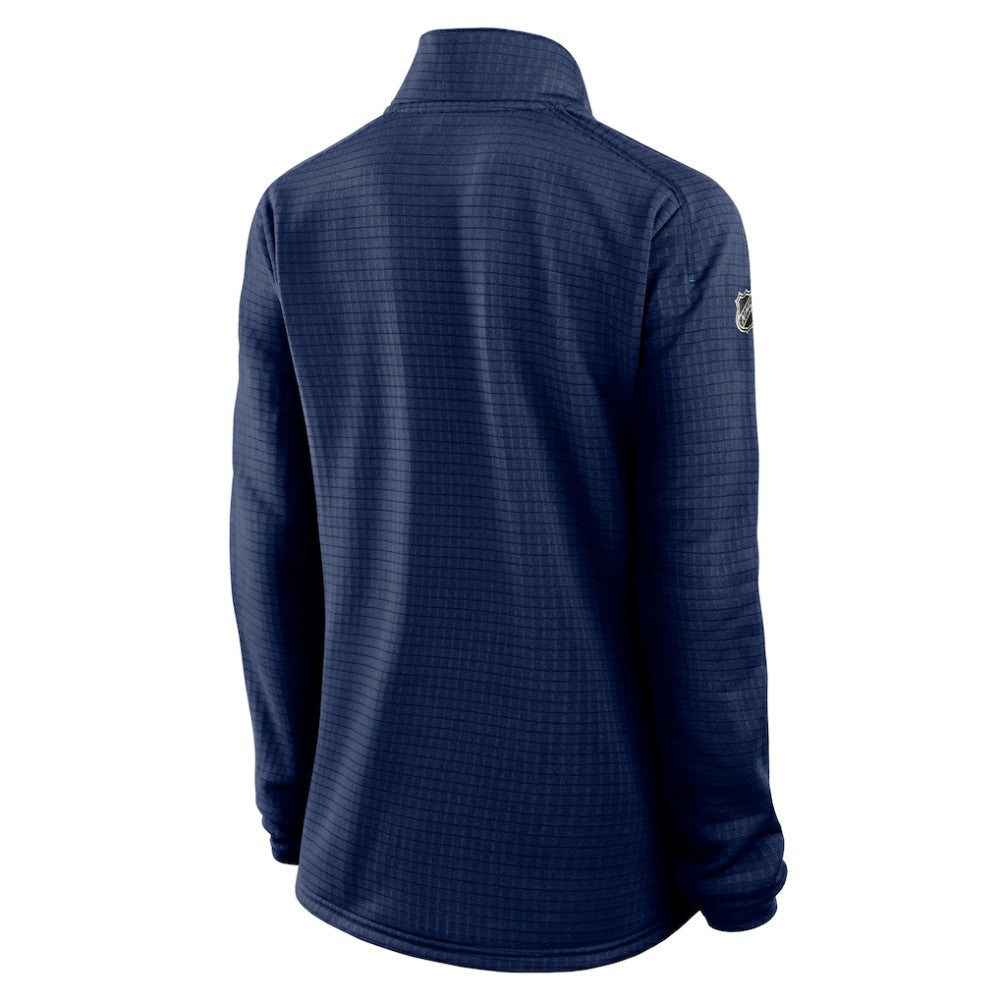 Winnipeg Jets Fanatics Women's Authentic Pro Rink Quarter-Zip Pullover  - Navy - NHL 202679666