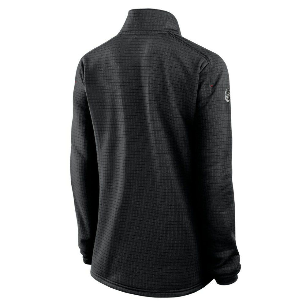 Chicago Blackhawks Fanatics Women's Authentic Pro Rink Quarter-Zip Pullover  - Black - NHL 202679679