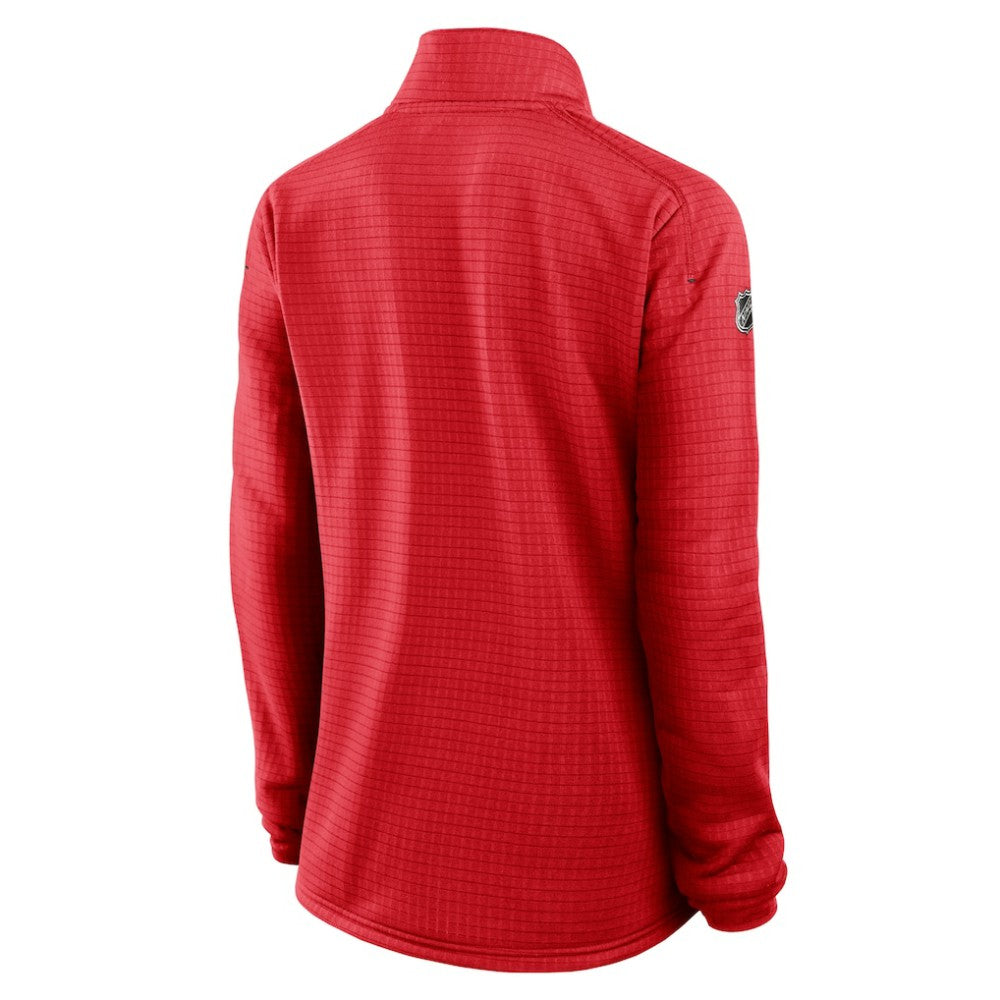 Calgary Flames Fanatics Women's Authentic Pro Rink Quarter-Zip Pullover  - Red - NHL 202679686