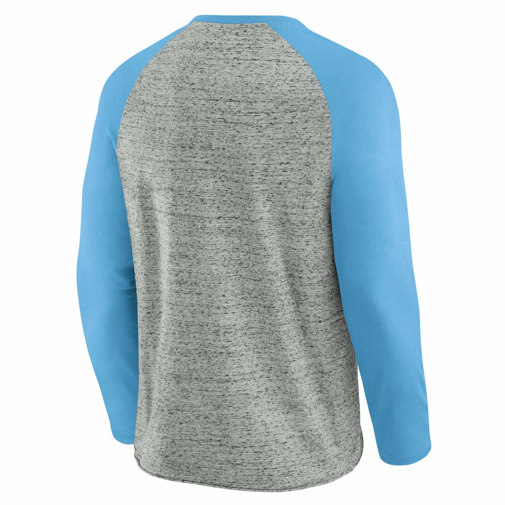 St. Louis Cardinals Darius Rucker Collection by Fanatics Raw Edge Raglan Long Sleeve Baseball T-Shirt - Heather Gray - Fanatics Discount