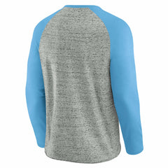 St. Louis Cardinals Darius Rucker Collection by Fanatics Raw Edge Raglan Long Sleeve Baseball T-Shirt - Heather Gray - Fanatics Discount